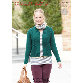 S9839 Jacket for Women in Sirdar Wash'n'Wear Double Crepe DK