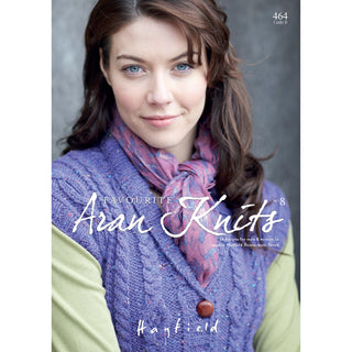 S464 Favourite Aran Knits 8, 12 designs for men & women in Hayfield Bonus Aran Tweed