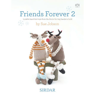 S474 Friends Forever 2 by Sue Jobson, lovable hand knit toys from the Arctic for tiny hands to hold