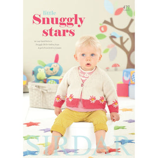 S477 Little Snuggly Stars, 14 cose hand knits in Snuggly DK for babies, Boys and girls from birth to 7 years