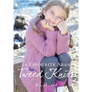 S479 14 Favourite Aran Tweed Knits, 14 Aran cardigan and jacket designs for all the family in Hayfield Bonus Aran Tweed