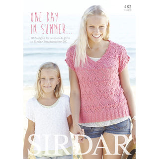 S482 One Day in Summer, 16 designs for women and girls in Sirdar Beachcomber DK