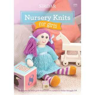 S486 Nursery Knits for Girls, 19 designs for Baby girls from birth to 3 years in Snuggly DK