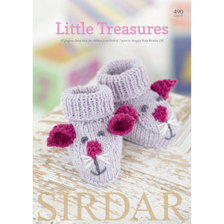 S490 Little Treasures, 1 designs for babies and children in Snuggly Baby Bamboo DK