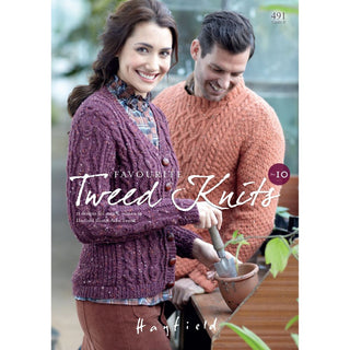 S491 Favourite Aran Knits No. 10, 11 designs for women and men in Bonus Aran Tweed