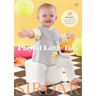 S495 Playful Little Tots, 17 designs for babies and children in Snuggly Baby Bambo DK