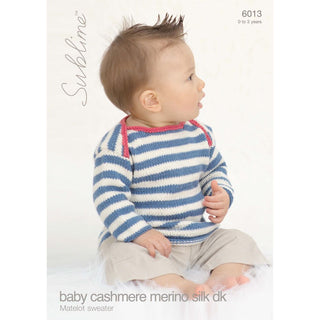 SU6013 Baby Jumper Baby Cashmere Merino Silk DK