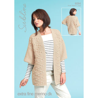 SU6094 Ladies Kimono Jacket Extra Fine Merino DK