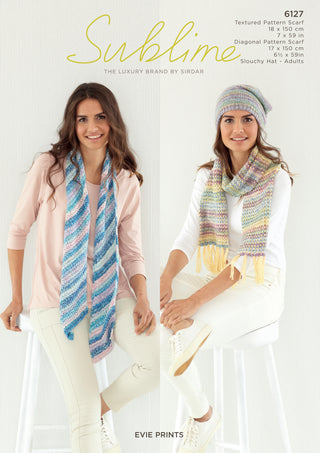 SU6127 Scarf and Hat for Women in Sublime Evie Prints