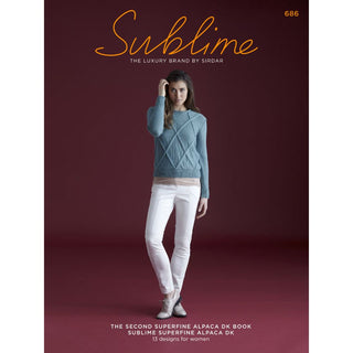SU686 The Second Superfine Alpaca DK book, 13 designs for women