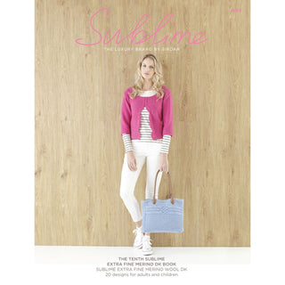 SU694 The Tenth Sublime Extra Fine Merino DK Book, 20 designs for women