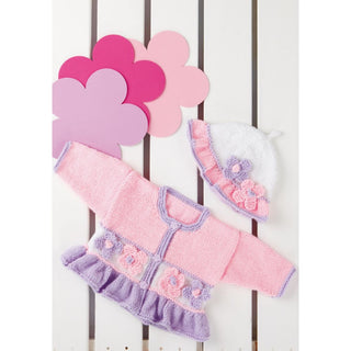 St8405 Baby Cardigan and Hat Wondersoft DK