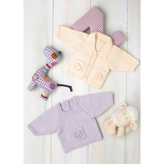 St8466 Baby Cardigan and Jumper Wondersoft 4ply