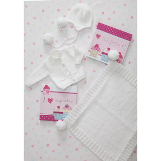 St8492 Baby Cardigan, Blanket and Hat Baby Chunky