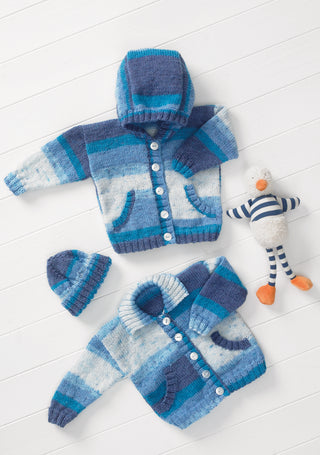 St8609 Baby Cardigan, Jacket and Beanie Hat Wondersoft Merry Go Round