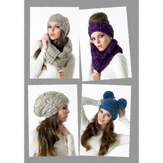 St8758 Ladies Scarves and Hats Swift Knit