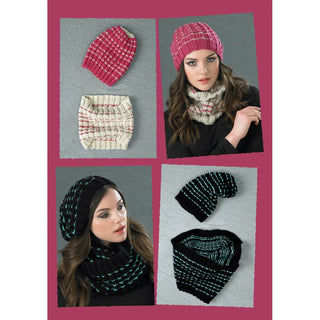 St8766 Ladies Ribbed Hats and Mittens Life Chunky