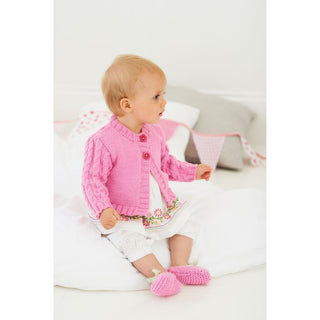 St8791 Baby Cable Cardigan Lullaby DK