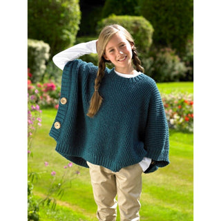 St8799 Children's Poncho Alpaca DK