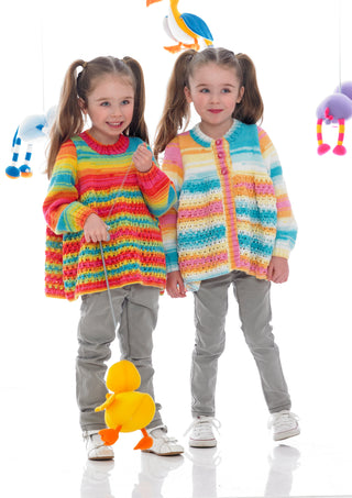 St8969 Children's Jumper and Cardigan Wondersoft Merry Go Round