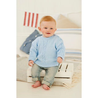 St8977 Children's Cable Cardigan and Jumper Wondersoft 4ply