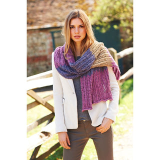 St9015 Ladies Shawl, Scarf and Snoods Alpaca Tweed