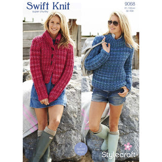 St9068 Ladies Jacket and Jumper Swift Knit