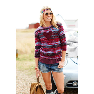 St9082 Girls to Ladies Heart Jumper Carnival Chunky