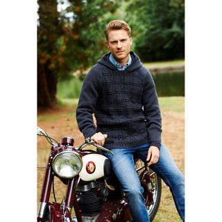 St9094 Man's Jumper and Hoodie Alpaca DK