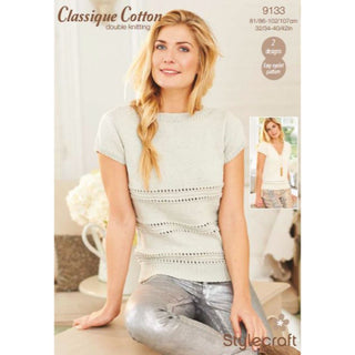 St9133 Ladies Jumpers Classique Cotton DK