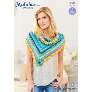 St9149 Ladies Shawls Malabar Aran