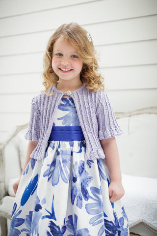 St9166 Girls Cardigan Malabar Aran