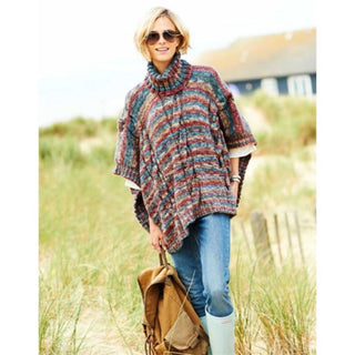 St9188 Ladies Poncho Carnival Chunky
