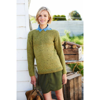 St9207 Ladies Jumper Alpaca Tweed Chunky
