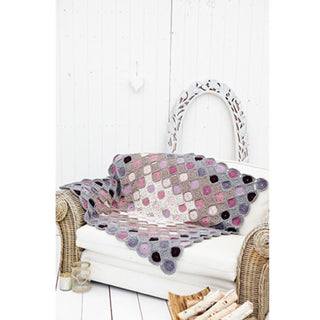 St9231 Circle Motif Throw Alpaca Tweed DK