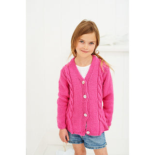 St9250 Girls Cardigan Malabar Aran