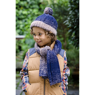 St9254 Children's Hats and Scarves Ombre Aran