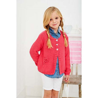 St9258 Girls Cardigans Classique Cotton DK