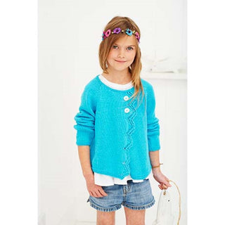 St9259 Girls Cardigans Classique Cotton DK
