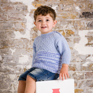 St9279 Children's Jumper and Cardigan Lullaby Print DK