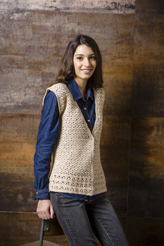St9294 Ladies Jumper and Waistcoat Batik DK