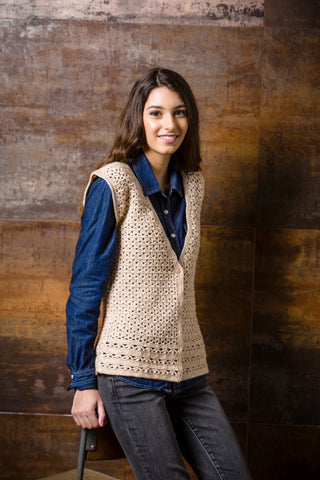 St9294 Ladies Jumper and Waistcoat Batik DK