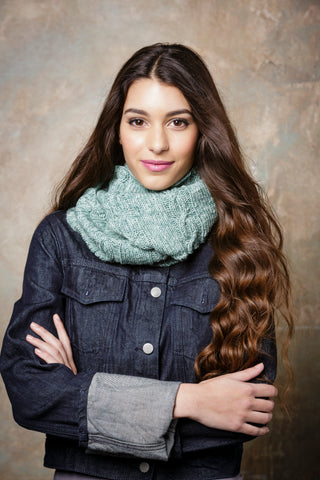 St9295 Ladies Scarf, Mittens and Snood Batik DK