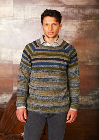 St9313 Jumper for Men in Stylecraft Vintage Look DK