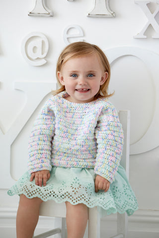 St9325 Crochet Hoodie and Jumper for Babies and Toddlers in Wondersoft DK