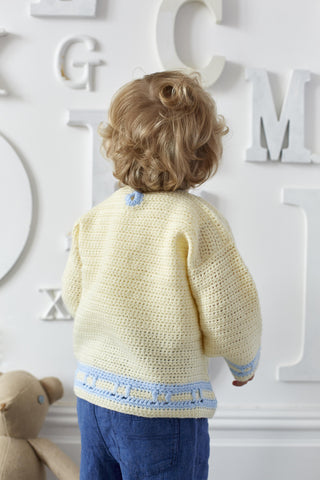 St9326 Crochet Jacket and Jumper for Babies and Toddlers in Wondersoft DK