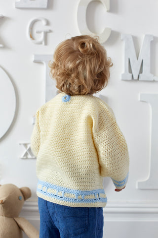 St9326 Crochet Jacket and Jumper for Babies and Toddlers in Wondersoft DK