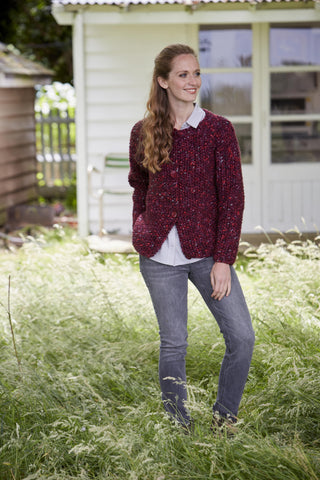 St9331 Jumper and Cardigan for Women in Swift Knit Tweed