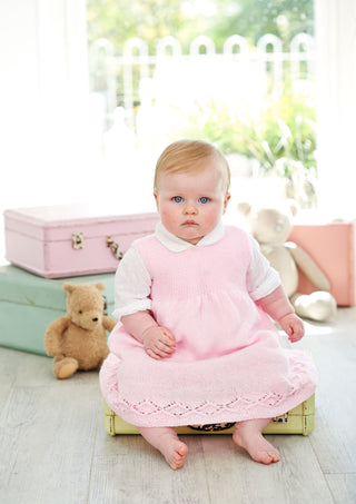 St9343 Dresses for Babies and Toddlers in Stylecraft Special for Babies 4ply