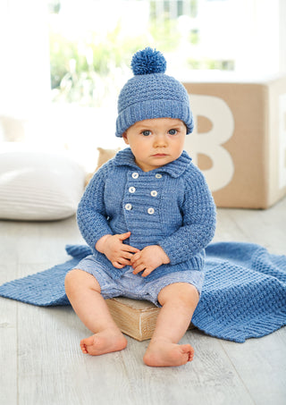 St9347 Jacket, Hat and Blanket for Babies and Children in Special for Babies DK